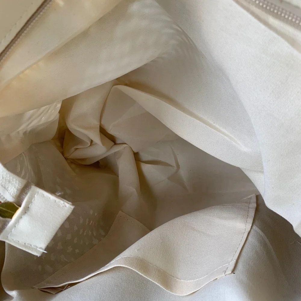 Woven Tote Bag Large Tan Cream Crochet Straw Tassel Coastal Resort Boho Beach